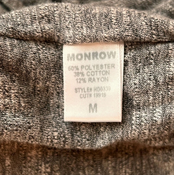 MONROW Granite Wrapped Dress  - Heather Gray - Picture 8 of 9